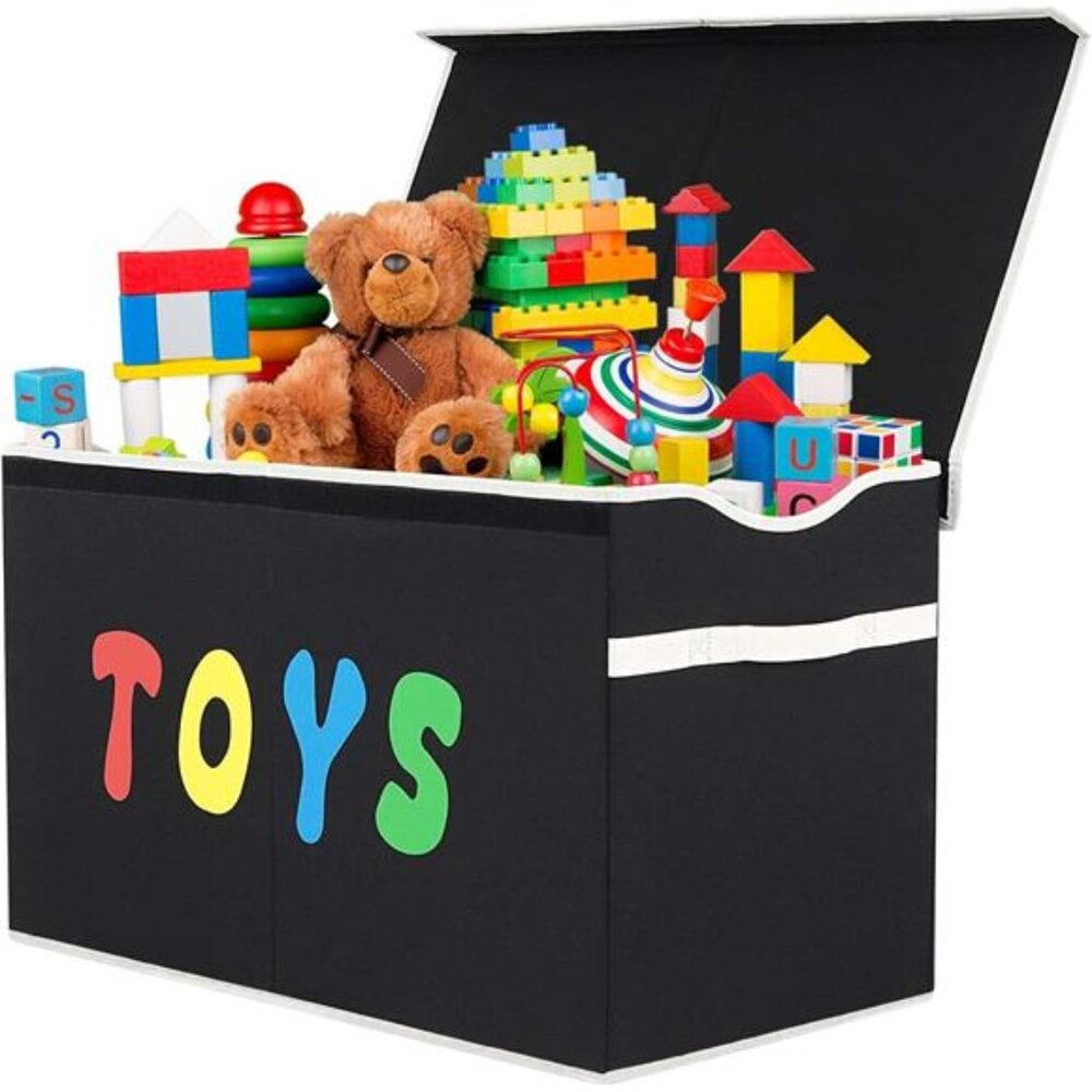 Toy Box Chest, Collapsible Sturdy Storage Bins with Lids, Extra Large Kids Toy